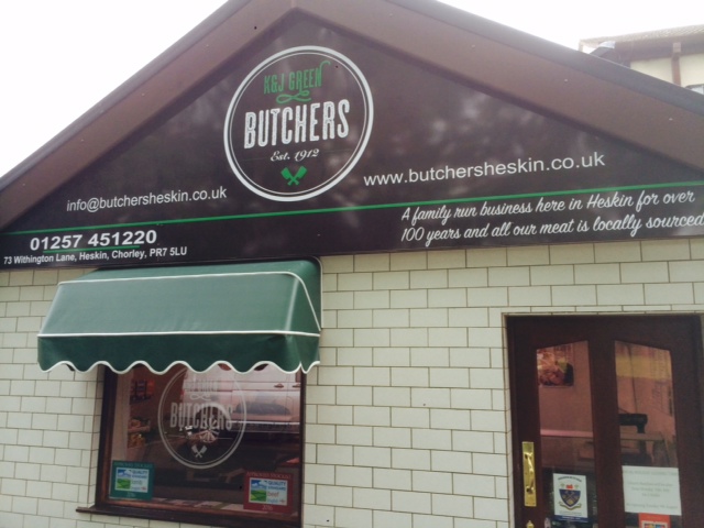 K&J Green Butchers Shop Front